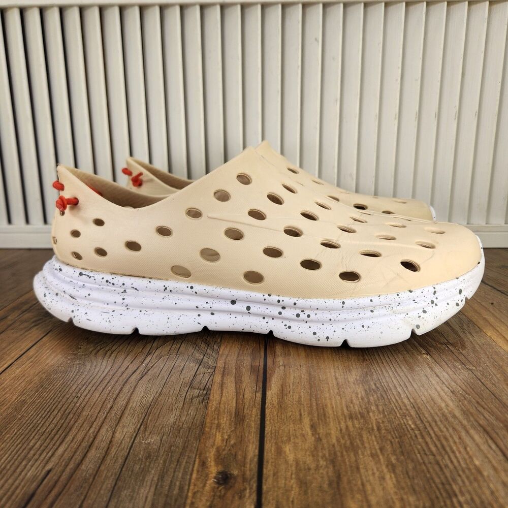 Kane Revive Recovery Shoes Mens Size 13 Oatmeal Whisper Speckle Slip On Comfort